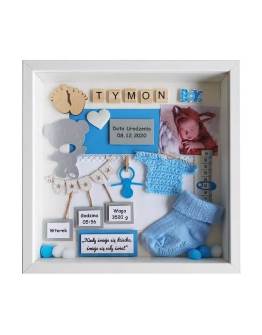 metryczka chlopca ze zdjeciem na nardziny tymon