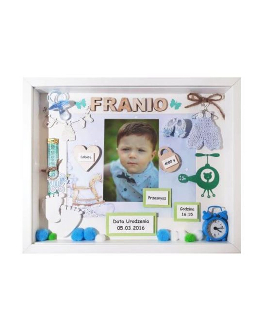 metryczka narodzin franio 30x37