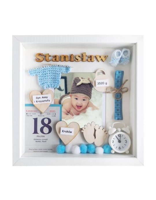 metryczka na prezent na narodziny dla chlopca stanislaw
