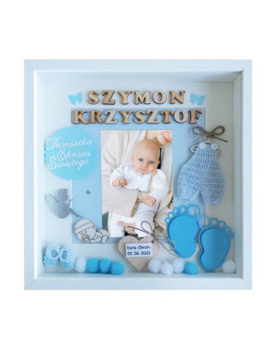 pamiątka Chrztu Świętego chłopca Szymon Krzysztof